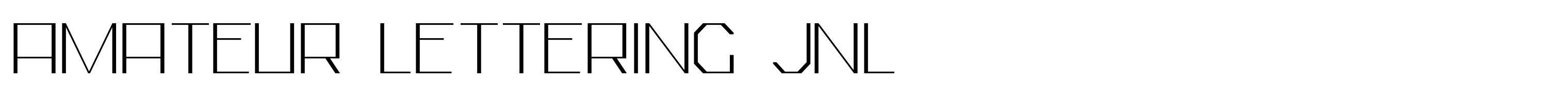 Amateur Lettering JNL